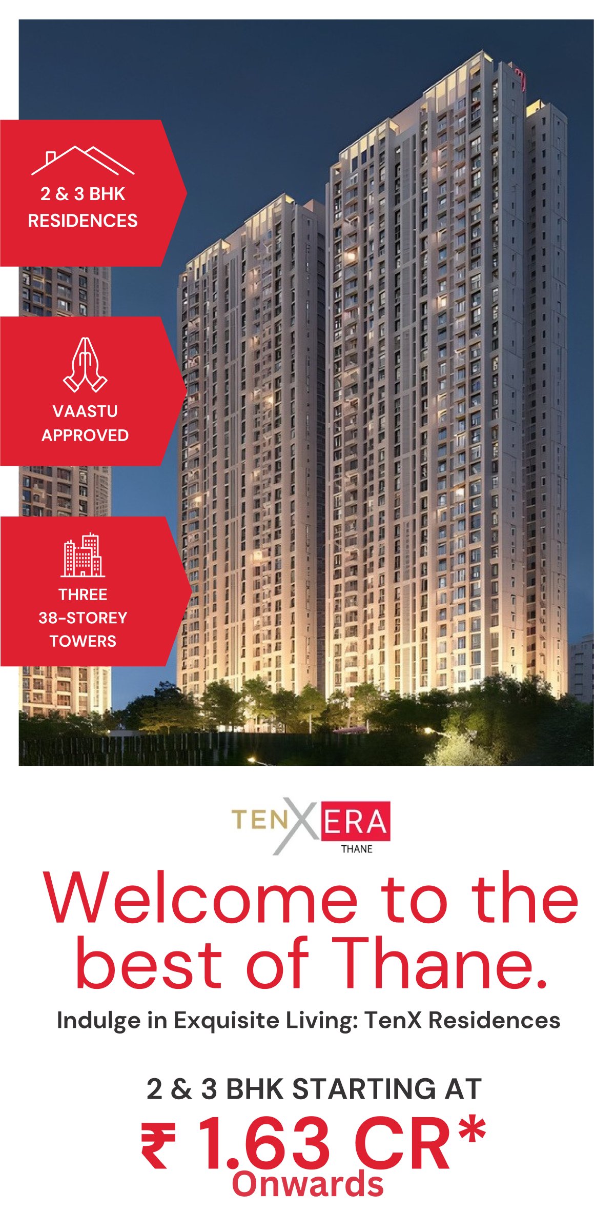 Luxury 3 BHK units in Thane, Mumbai